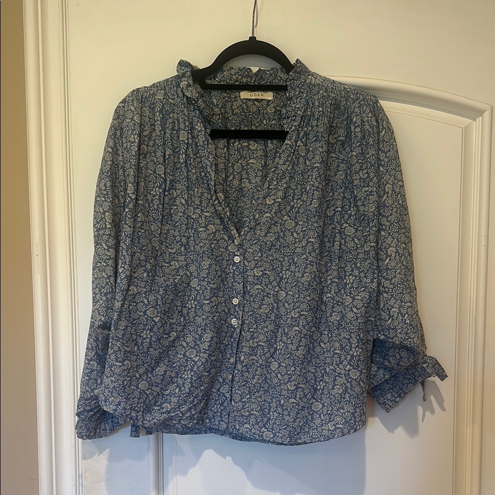 Doen Rose Top in Garden Bloom Blouse